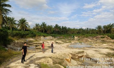 Sat Reskrim Polres Simalungun Lakukan Penyelidikan Tiga Lokasi Tambang Batu Padas Ilegal di Kerasaan