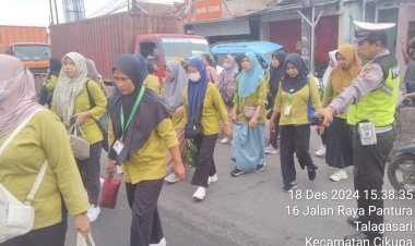 Kanit Lantas Polsek Cikupa Ipda Udi Muhdi Pimpin Protap Lalin Sore