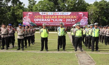 Kapolresta Tangerang Pimpin Apel Gelar Operasi Lilin Maung 2024