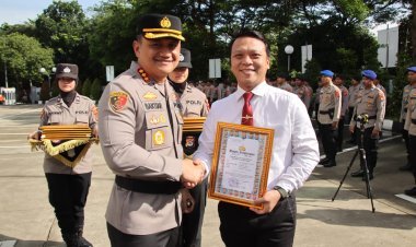 Upacara Pemberian Penghargaan kepada Anggota Terbaik Polresta Tangerang
