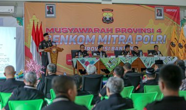 H. Pardiono Sampaikan Laporan Pertanggungjawaban di Musprov IV Senkom Banten