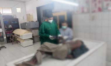 INAFIS Polres Simalungun Lakukan Identifikasi Penemuan Jenazah Pria Tak Dikenal di Parit Dolok Merangir II Simalungun