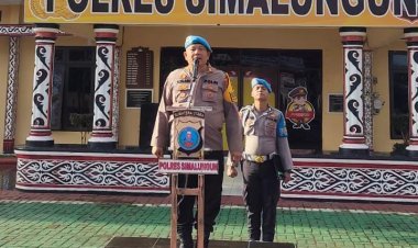 Kasi Propam Polres Simalungun Pimpin Apel Pagi: Perketat Pengamanan Malam Tahun Baru