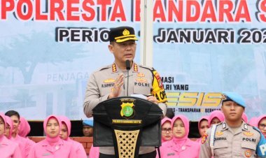 Kapolresta dan 77 Personel Polresta Bandara Soekarno Hatta Naik Pangkat