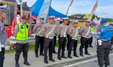 Kabag Ops Polres Simalungun Pimpin Apel Kesiapan Pengamanan Arus Mudik Tahun Baru 2025