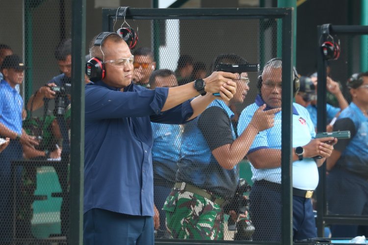 Pangkoops Udara I Hadiri Kegiatan Menembak Bersama Kasau