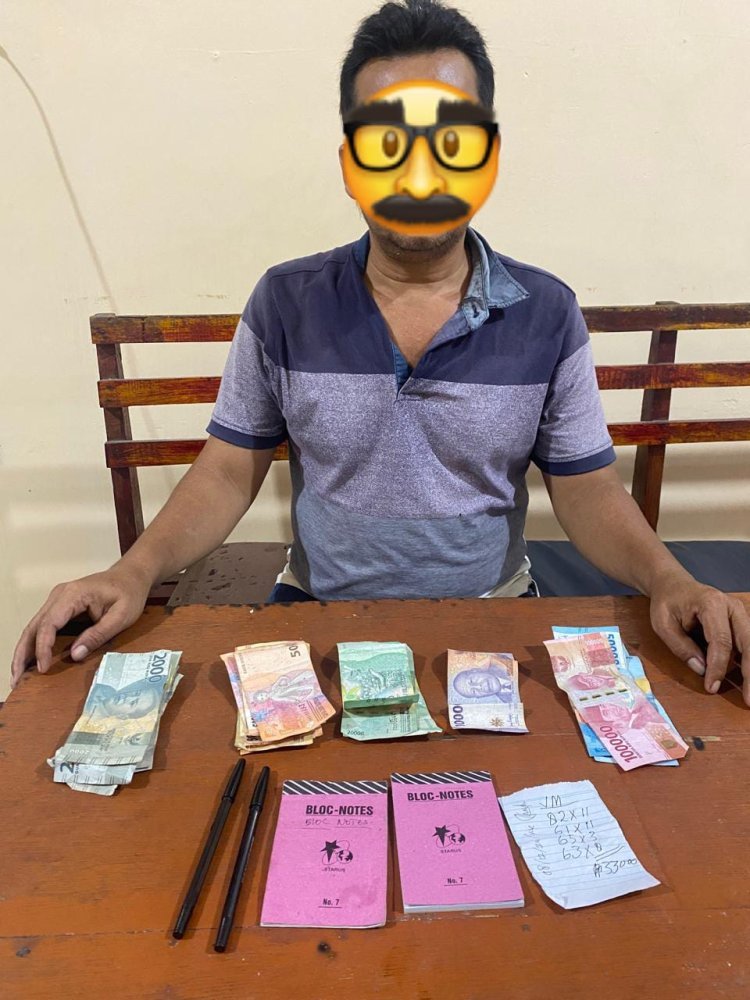 Polsek Bosar Maligas Berhasil Ungkap Praktik Perjudian Togel Hongkong di Warung Warga