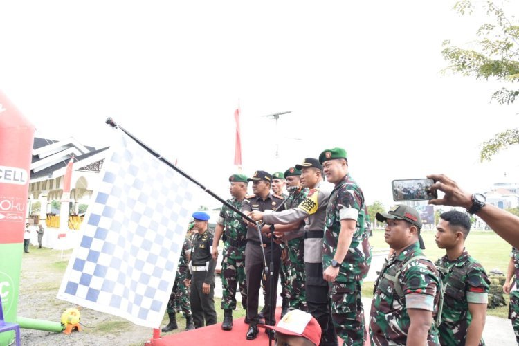 Kapolres Bireuen Hadiri Upacara Pemberangkatan Peleton Beranting Yudha Wastu Pramuka Jaya 2024
