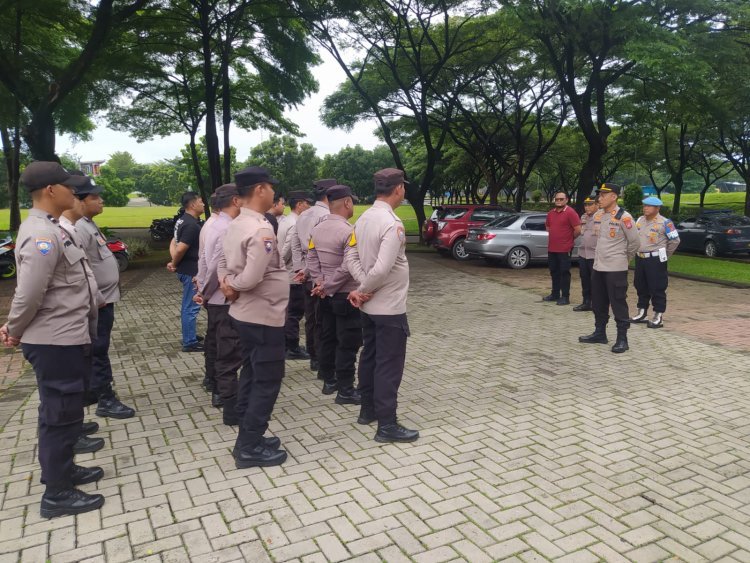 Apel Pengamanan Aksi Unjuk Rasa SP/SB di Kantor Bupati Tangerang