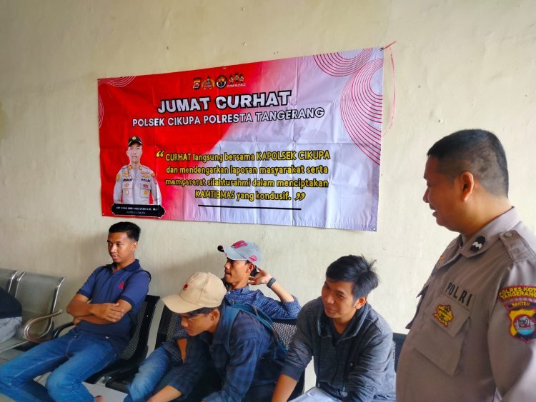 Kegiatan Jumat Curhat Polsek Cikupa Perkuat Sinergi dan Kamtibmas