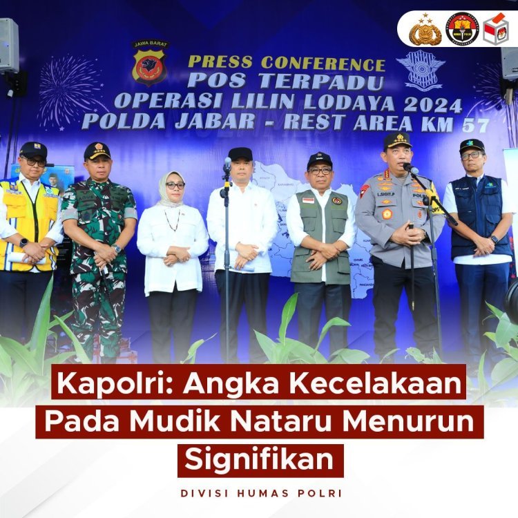 Kapolri: Angka Kecelakaan Saat Mudik Nataru Turun Signifikan