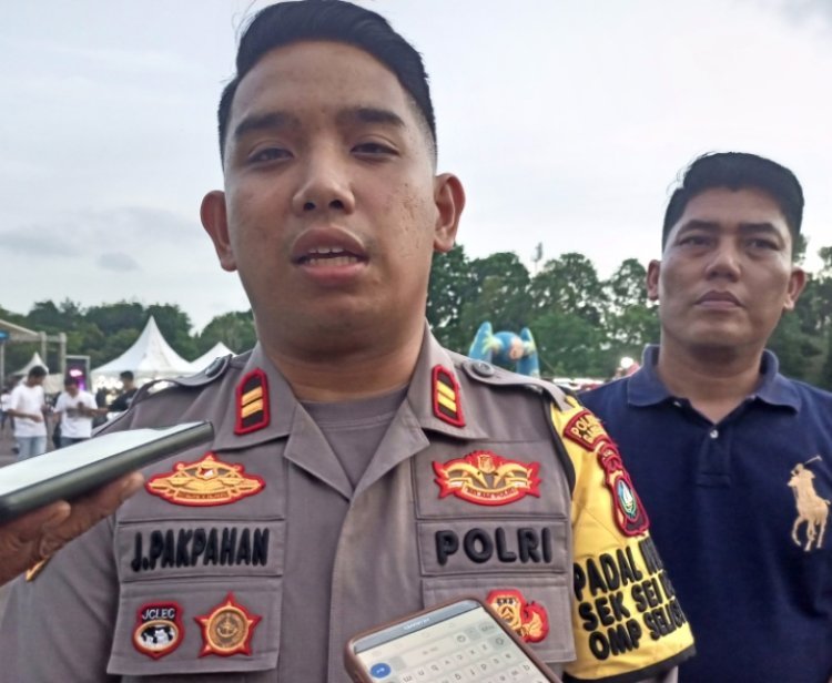 Kapolsek Sungai Beduk Pimpin Pengamanan Konser Funfest Di Stadion TAJ, Batam