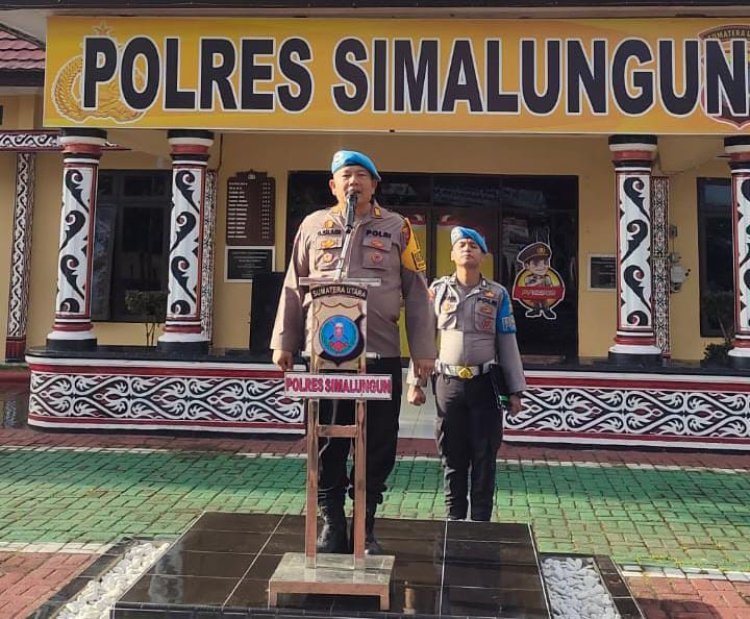 Kasi Propam Polres Simalungun Pimpin Apel Pagi: Perketat Pengamanan Malam Tahun Baru
