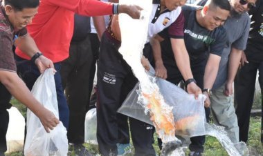 Kapolres Bireuen Bersama Stakeholder Terkait Wujudkan Ketahanan Pangan di Bidang Perikanan