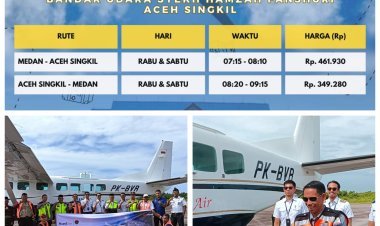 Pj Bupati Aceh Singkil Drs. Azmi M.Ap Peusijuk Penerbangan 2025, Masyarakat Berikan Apresiasi