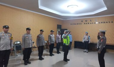 Polsek Cikupa Gelar Apel Pagi dan Cek Kesiapan Personil