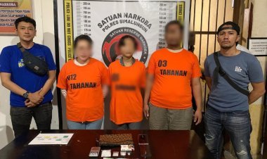Sat Narkoba Polres Simalungun Bongkar Peredaran Narkoba, Tiga Tersangka Dibekuk Bersama 25 Gram Sabu