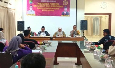 Pengukuhan dan Pelantikan Pengurus Karang Taruna Kelurahan Bunder Berjalan Lancar