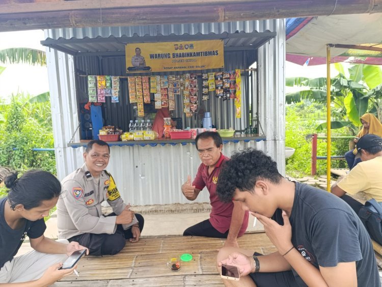 Bhabinkamtibmas Desa Bitung Jaya Sambangi Warung Bhabinkamtibmas Polsek Cikupa