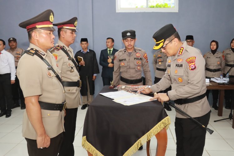Kapolresta Tangerang Pimpin Serah Terima Jabatan Enam Pejabat Utama
