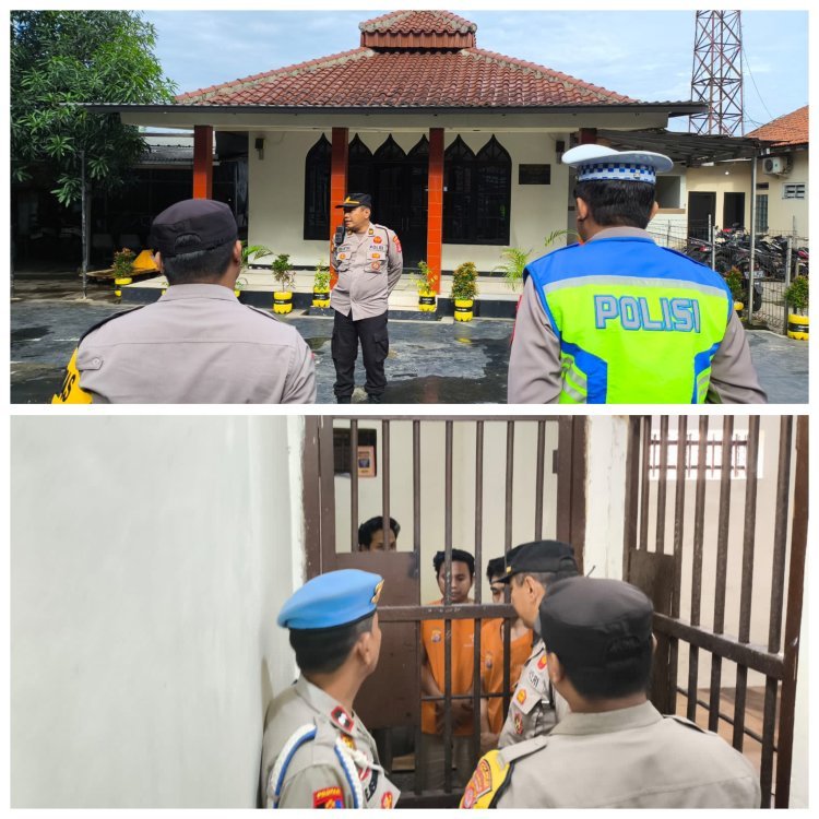 Polsek Cikupa Gelar Apel Pagi, Pastikan Keamanan Tahanan dalam Kondisi Aman