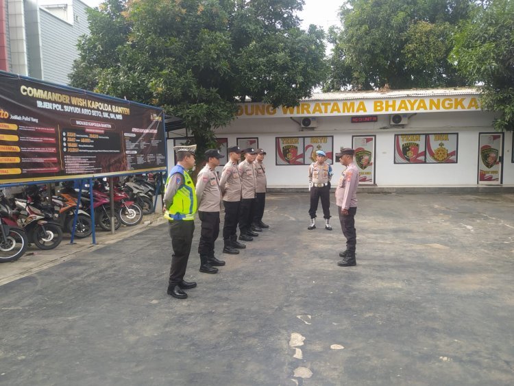 Polsek Cikupa Gelar Apel Pagi dan Pengecekan Rutin