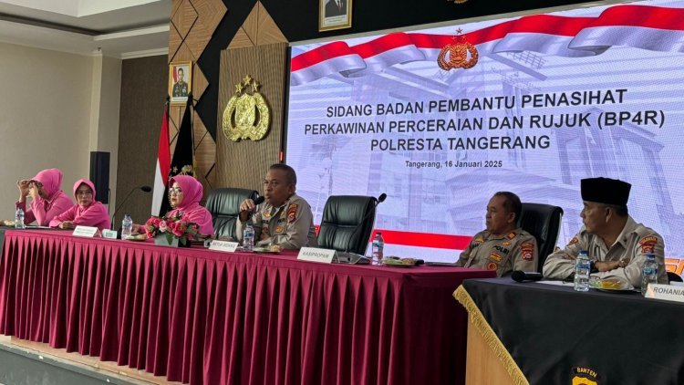 Pimpin Sidang BP4R Anggota, Kabag SDM Polres Tangerang Berpesan Jadilah Keluarga Samawa