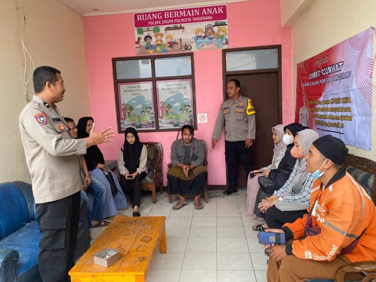 Polsek Cikupa Gelar Kegiatan Jumat Curhat, Perkuat Silaturahmi dan Kamtibmas