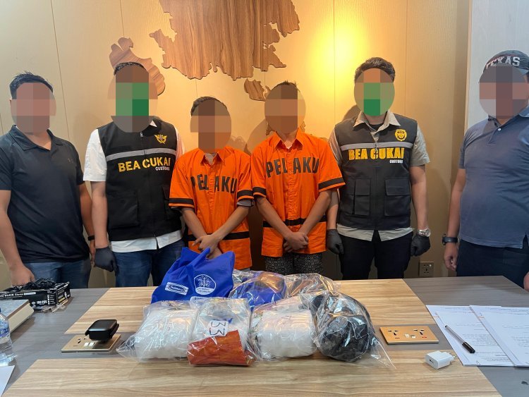 Gagalkan Penyelundupan 3,1 Kg Sabu, Bea Cukai Batam Amankan Dua Penumpang Pesawat