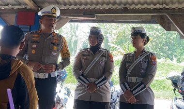 Kasat Lantas Polres Simalungun Gelar Penyuluhan Keselamatan Berlalu Lintas di Jalur Asahan