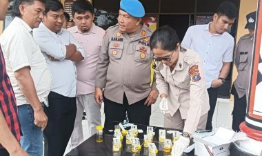 Polres Simalungun Gelar Tes Urine Mendadak, 76 Personel Dinyatakan Bersih dari Narkoba