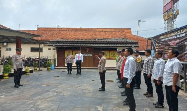 Apel Pagi Polsek Cikupa Berlangsung Lancar, Dilanjutkan Sispam Mako dan Pengecekan Tahanan