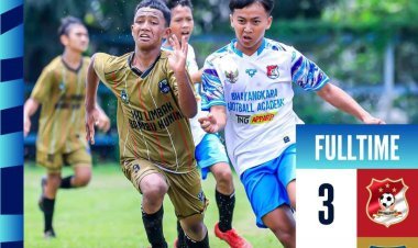 SSB Bhayangkara FA Tiga Raksa Taklukkan SSB Citra Bakti Soccer 3-1 di Liga ASSKAT U-14