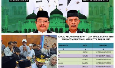 H. Safriadi Oyon, S.H. dan H. Hamzah Sulaiman, S.H. Ucapkan Selamat atas Pelantikan Gubernur dan Wakil Gubernur Aceh