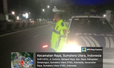 Sat Lantas Polres Simalungun Gelar Patroli Blue Light, Amankan Situasi Kamtibmas di Jalur Pematangsiantar - Saribu Dolok