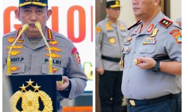 Kapolri Pimpin Kenaikan Pangkat 22 Pati Polri