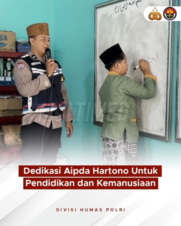 Aipda Hartono: Polisi Pengabdi yang Dedikasikan Hidupnya untuk Pendidikan dan Sosial