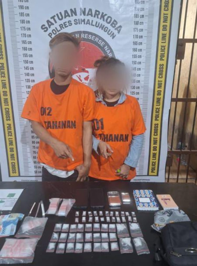 Sat Narkoba Polres Simalungun Kembali Berhasil Meringkus Dua Pengedar Narkoba, Sita Sabu 71 Gram Lebih