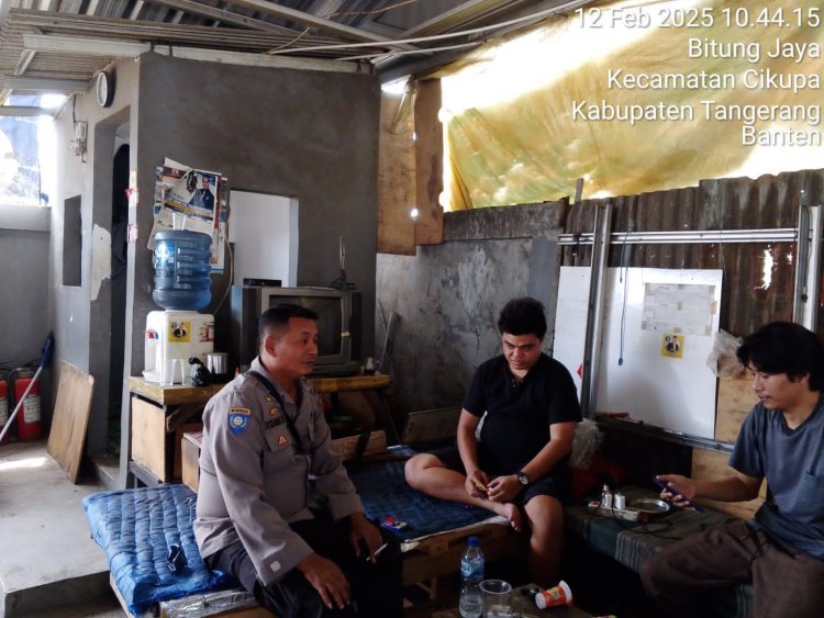 Polsek Cikupa Jalin Kedekatan dengan Warga melalui Sambang dan Himbauan Harkamtibmas