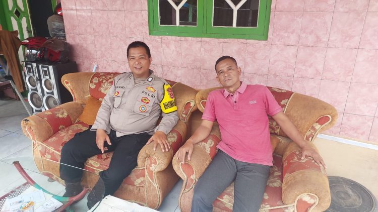 Sambang Bhabinkamtibmas di Kediaman Jaelani, Jalin Kedekatan dengan Warga