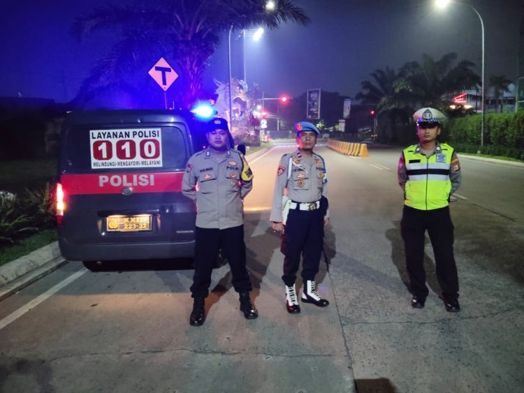 Polsek Cikupa Gelar Patroli Malam, Antisipasi Gangguan Kamtibmas