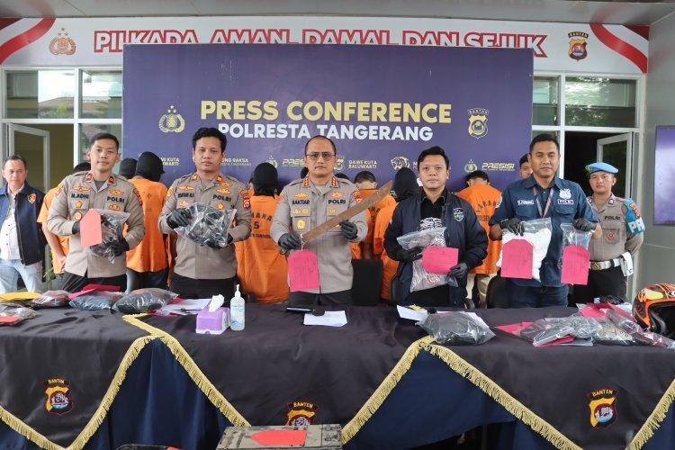 20 Pelaku Kejahatan 3C Diringkus Polresta Tangerang