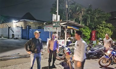 Kapolsek Cikupa Pimpin Patroli Sabtu Malam, Antisipasi Gangguan Kamtibmas