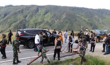 Aparat Gabungan TNI-Polri Gelar Razia Skala Besar di Kab. Puncak Jaya