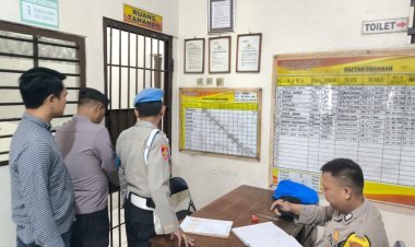 Personel Polsek Cikupa Gelar Apel Pagi dan Pengecekan Tahanan