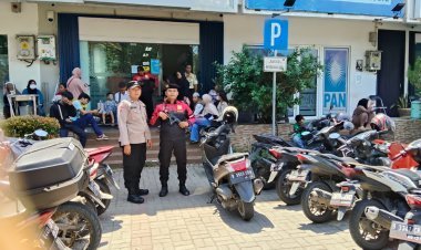 Bhabinkamtibmas Desa Bojong Laksanakan Patroli Perbankan di Kawasan Bizpoin