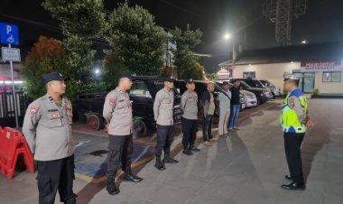 Polsek Cikupa Gelar Apel Operasi Cipkon, Antisipasi Kejahatan Malam Hari