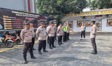Apel Pagi Polsek Cikupa Berjalan Lancar, Dilanjutkan dengan Sispam Mako