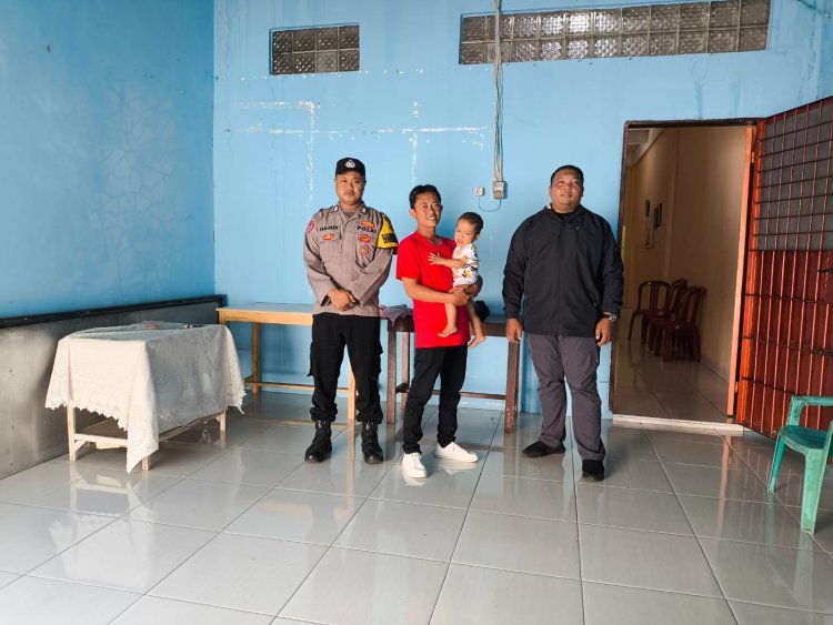 Polsek Cikupa Kawal Kegiatan Minggu Kasih di GSJA Mercy