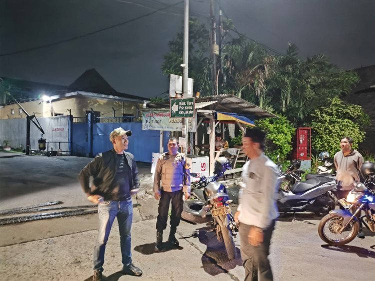 Kapolsek Cikupa Pimpin Patroli Sabtu Malam, Antisipasi Gangguan Kamtibmas
